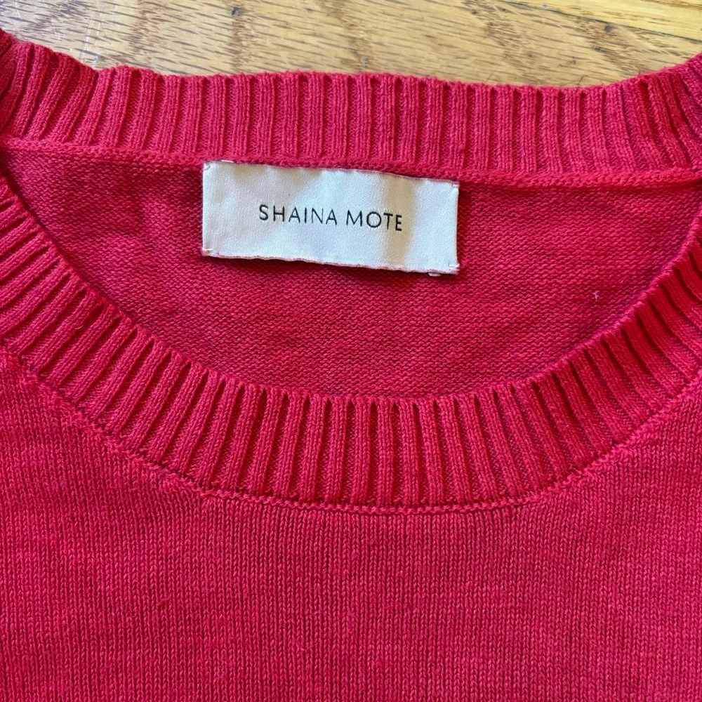 ✨SOLD✨Shaina Mote cropped red sweater size xs - Picture 3 of 11